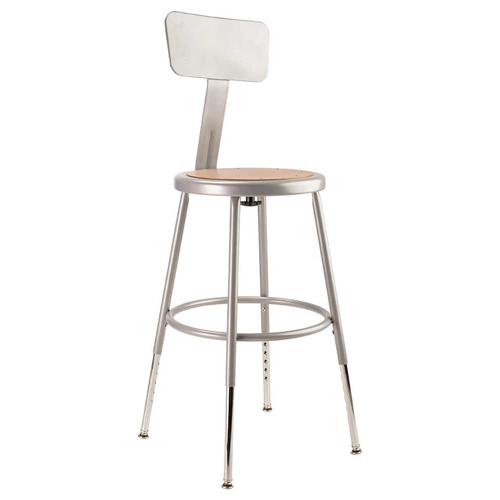 NATIONAL PUBLIC SEATING 6218HB 18 to 26 Inch High, Stationary Adjustable Height Stool 