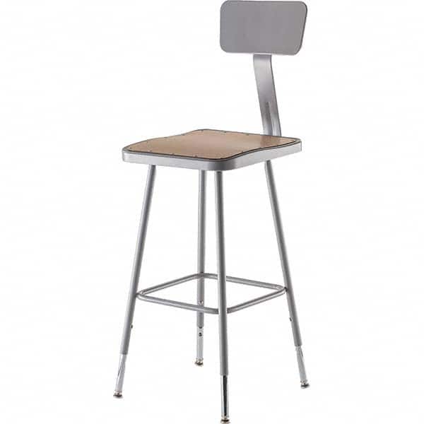 NATIONAL PUBLIC SEATING 6324HB 24 to 32 Inch High, Stationary Adjustable Height Stool 