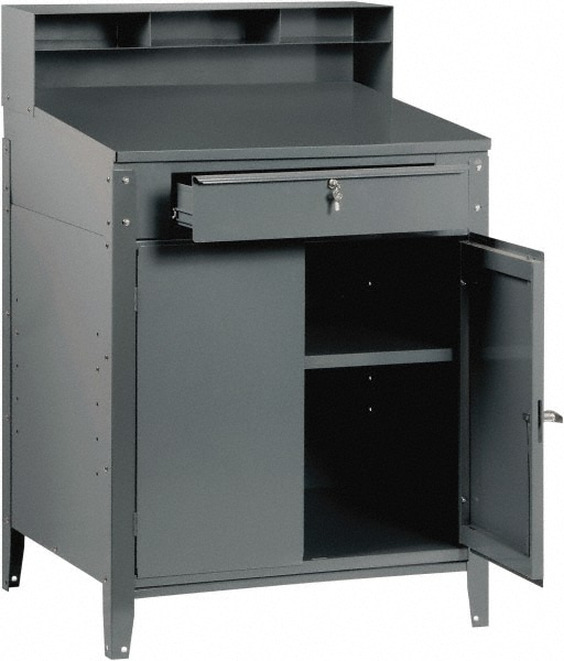 Edsal 1 Drawer Locking Cabinet Desk 09786021 Msc Industrial