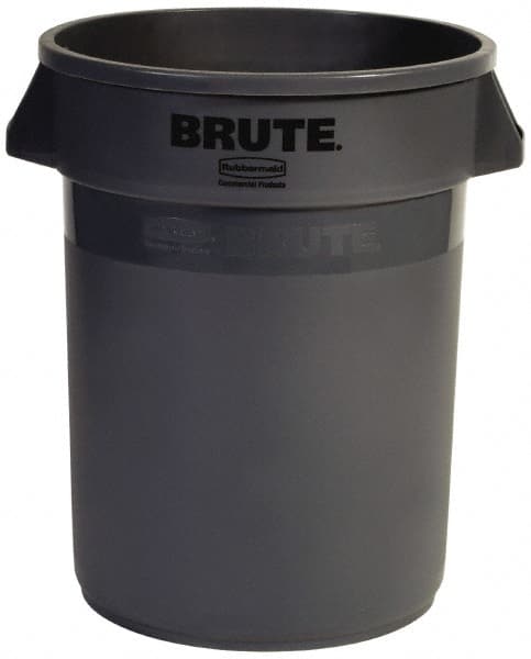Rubbermaid FG263200GRAYOLD 32 Gal Round Gray Trash Can 
