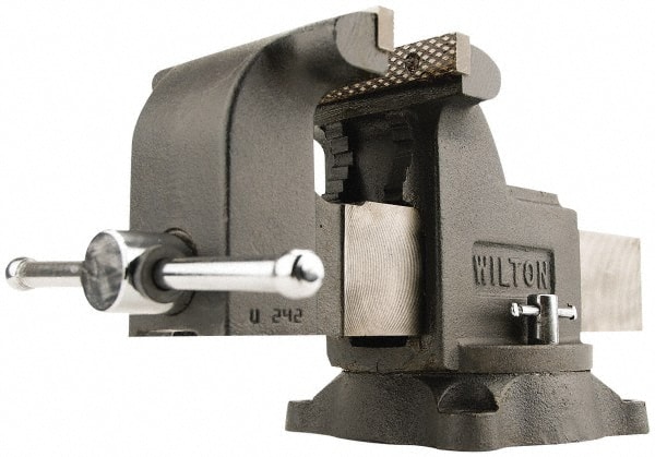 Wilton 63301 Bench & Pipe Combination Vise: 5" Jaw Width, 5" Jaw Opening, 3" Throat Depth 