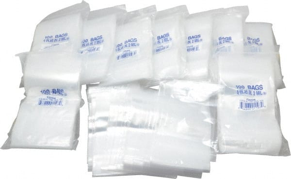 Value Collection F20406 Pack of (1,000) 4 x 6" 2 mil Self-Seal Poly Bags 