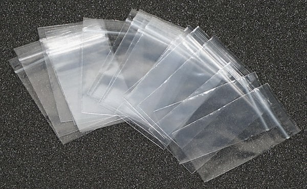 5" x 12" 4 Mil pack of 100 Flat Open Clear Plastic Poly Bags