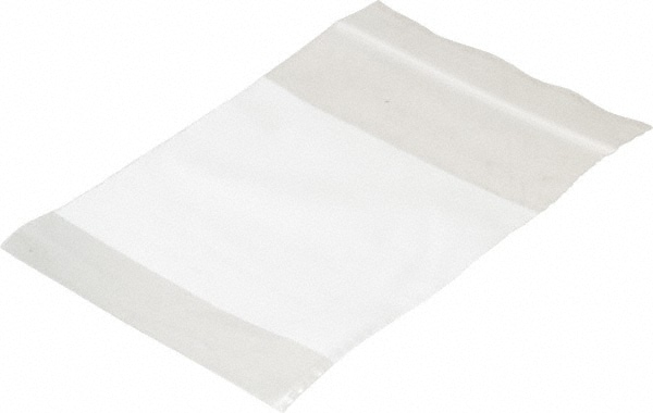 2 x 4.125 OD White Peelable Pouch with Chevron seal (1,000/case) -  02PL04125W