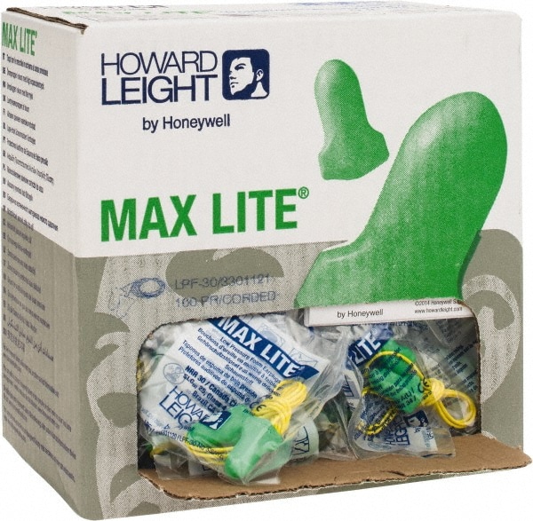 Howard Leight LPF-30 Earplug: Non-PVC Foam, T-Shape, Roll Down, Corded Image