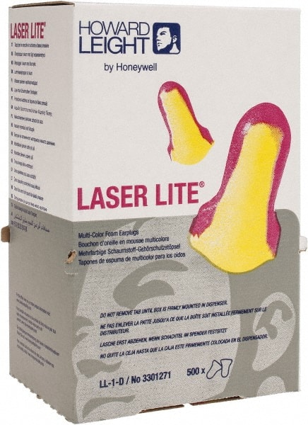 Howard Leight LL-1-D Earplug Dispenser Refill: 500Pr, Non-Polyvinylchloride Foam, T-Shape, 32dB 