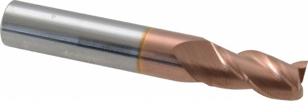 12182173 Square End Mill: 9/32 Dia, 1/2 LOC, 5/16 Shank Dia, 2 OAL, 3 Flutes, Solid Carbide  