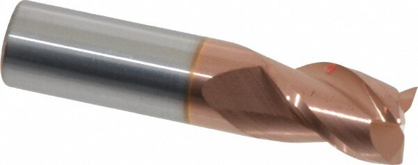 Accupro 12182185 Square End Mill: 7/16 Dia, 5/8 LOC, 7/16 Shank Dia, 2 OAL, 3 Flutes, Solid Carbide 