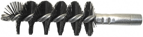 Extra Heavy Filled Double Stem/Single Spiral Flue Brush: 2" Dia, 7-1/2" OAL