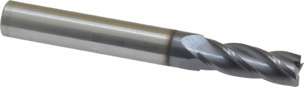 SGS 30008 Square End Mill: 9/32 Dia, 3/4 LOC, 5/16 Shank Dia, 2-1/2 OAL, 4 Flutes, Solid Carbide Image