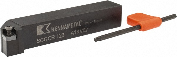 Kennametal 1094461 RH SCGC 0&deg; Neutral Rake Indexable Turning Toolholder Image