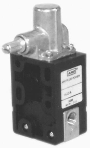 Mechanically Operated Valve: 3-Way, One-Way CounterClockwise Actuator, 1/8" Inlet, 2 Position