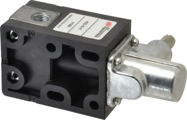 Mechanically Operated Valve: 3-Way, One-Way Clockwise Actuator, 1/8" Inlet