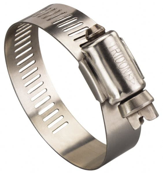 IDEAL TRIDON Worm Gear Clamp: SAE 116, 5-3/4 to 7-3/4 Dia, Stainless Steel Band - 1/2