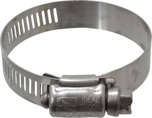 Worm Gear Clamp: SAE 28, 1-5/16 to 2-1/4" Dia, Stainless Steel Band
