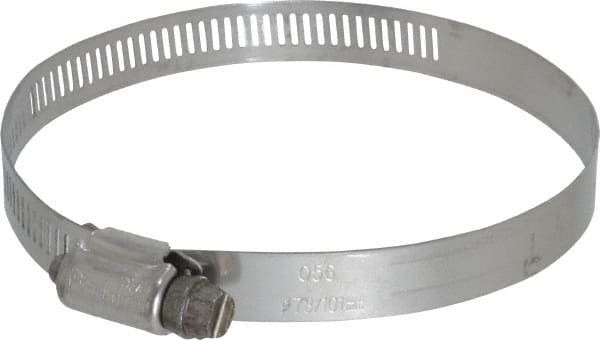 IDEAL TRIDON Worm Gear Clamp: SAE 56, 3-1/16 to 4 Dia, Stainless Steel Band - 1/2