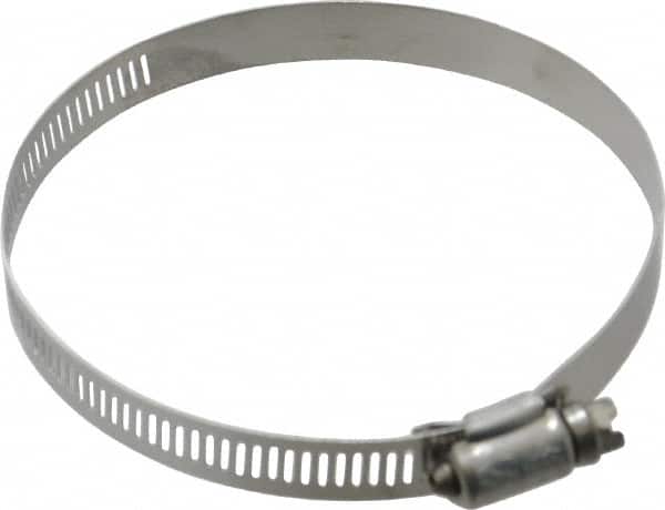 IDEAL TRIDON Worm Gear Clamp: SAE 60, 3-5/16 to 4-1/4 Dia, Stainless Steel Band - 1/2