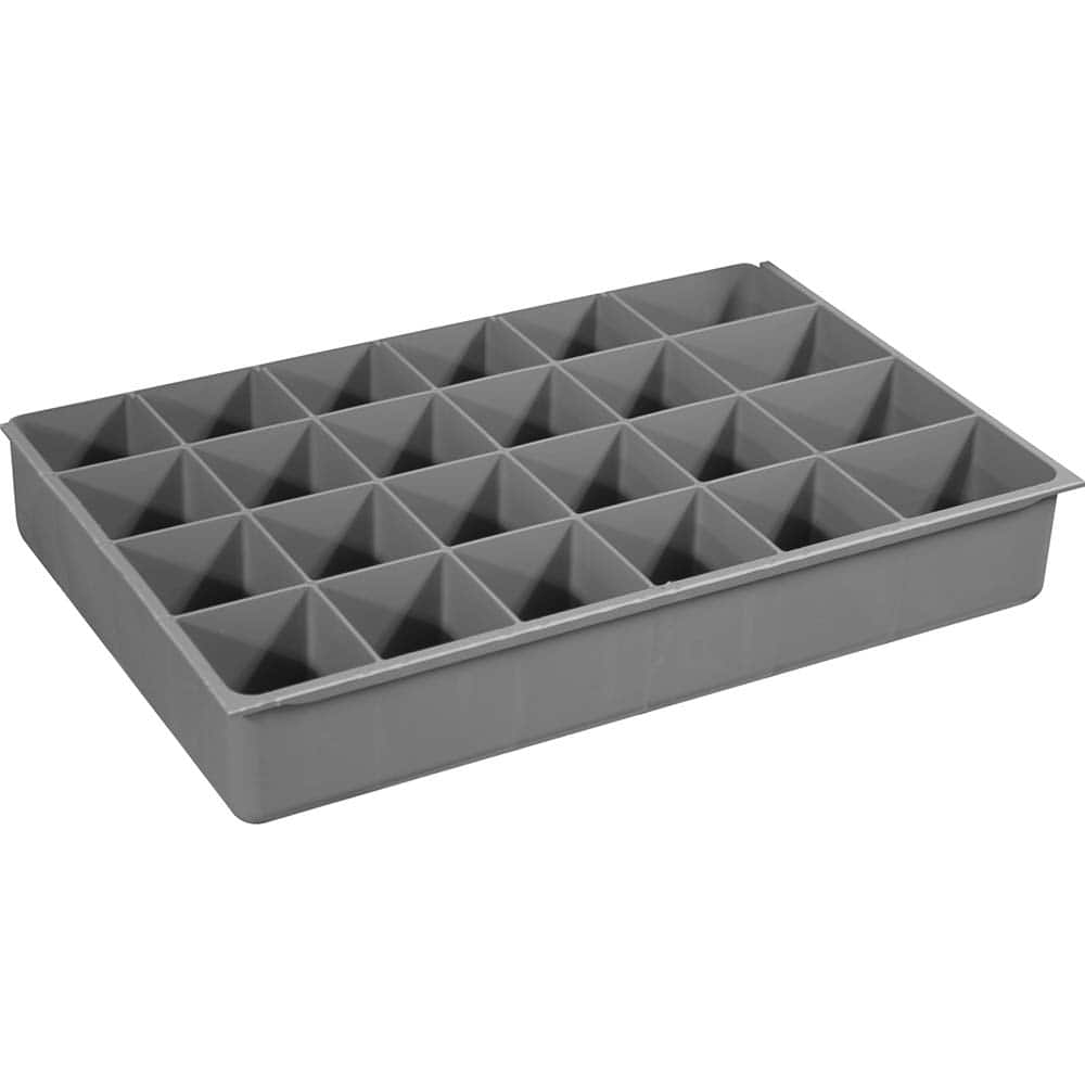 Small Parts Boxes & Organizers; Type: Compartment Box ; Width (Inch): 11-15/16 ; Depth (Inch): 18-1/16 ; Height (Inch): 2-31/32 ; Number Of Compartments: 24 ; Height (Decimal Inch): 2.9687