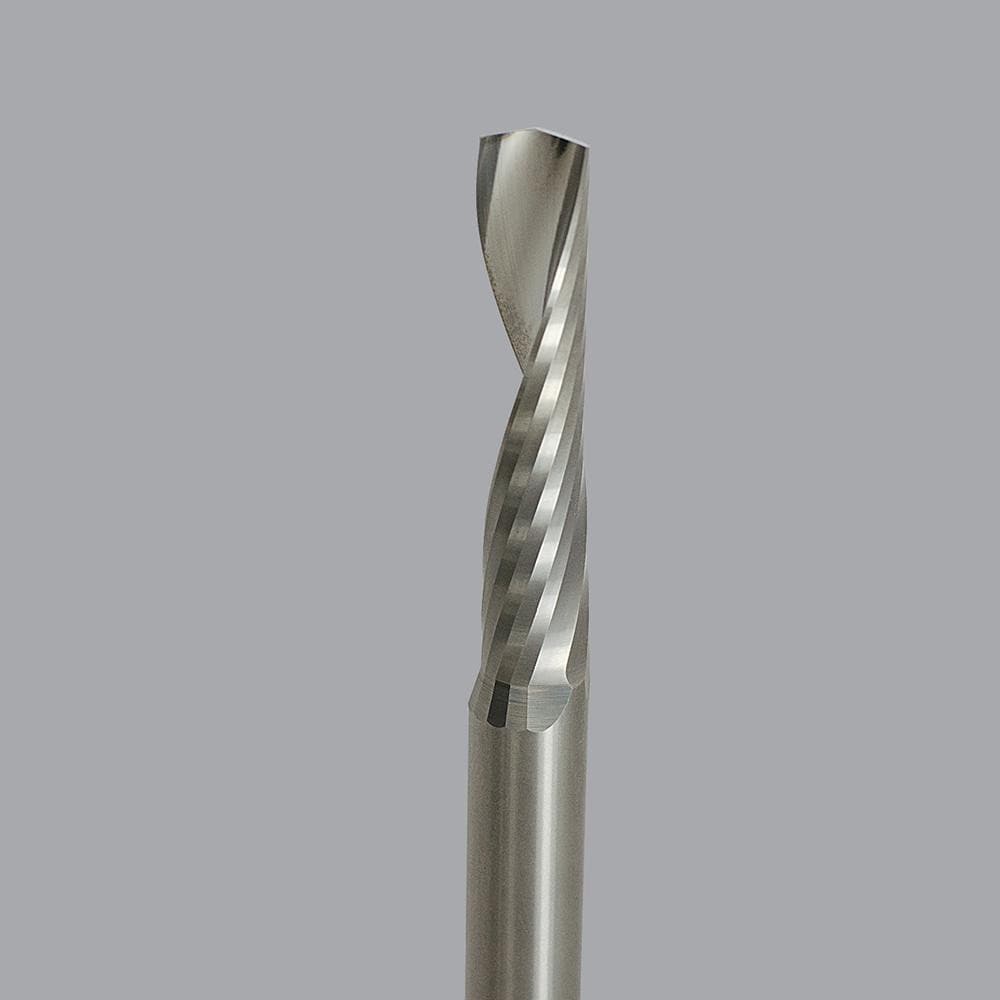 Spiral Router Bit: 0.375" Dia, 1.625" LOC, 3/8" Shank Dia, Upcut