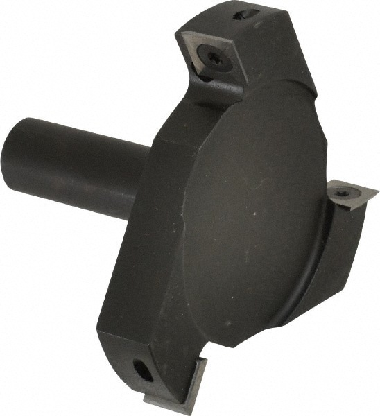 4" Diam, 1/8" Max Depth, 3/4" Shank Diam, Indexable Spoilboard Surface Insert Cutter