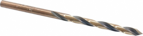 Jobber Length Drill Bit: 5/32" (0.1562) Dia, 60 deg, HSS