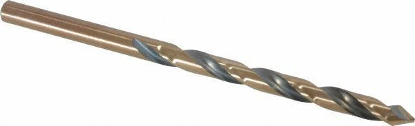 Jobber Length Drill Bit: 3/16" (0.1875) Dia, 60 deg, HSS