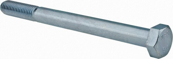 Hex Head Cap Screw: M14 x 2.00 x 160 mm, Grade 8.8 Steel, Zinc-Plated