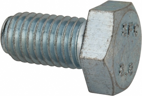 Value Collection 815A04PS Hex Head Cap Screw: M12 x 1.75 x 22 mm, Grade 8.8 Steel, Zinc-Plated Image