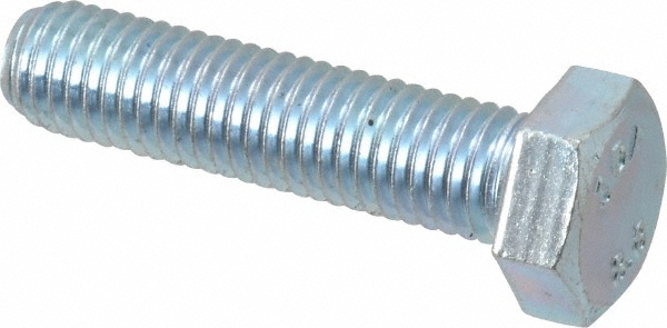 Value Collection 815128PR Hex Head Cap Screw: M12 x 1.75 x 50 mm, Grade 8.8 Steel, Zinc-Plated Image