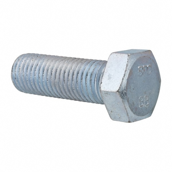 Hex Head Cap Screw: M24 x 3.00 x 70 mm, Grade 8.8 Steel, Zinc-Plated