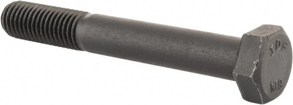 Hex Head Cap Screw: M14 x 2.00 x 100 mm, Grade 10.9 Steel, Uncoated