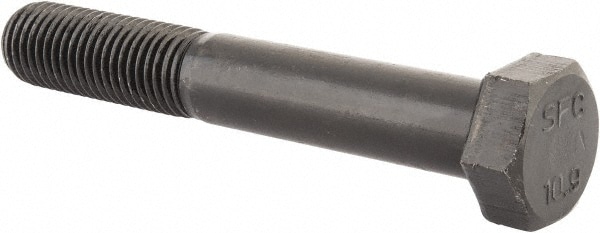 Hex Head Cap Screw: M20 x 2.50 x 130 mm, Grade 10.9 Steel, Uncoated