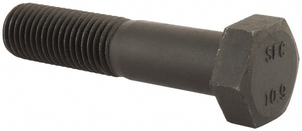 Hex Head Cap Screw: M24 x 3.00 x 110 mm, Grade 10.9 Steel, Uncoated