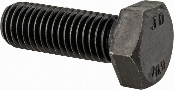 Hex Head Cap Screw: M14 x 2.00 x 40 mm, Grade 10.9 Steel, Uncoated
