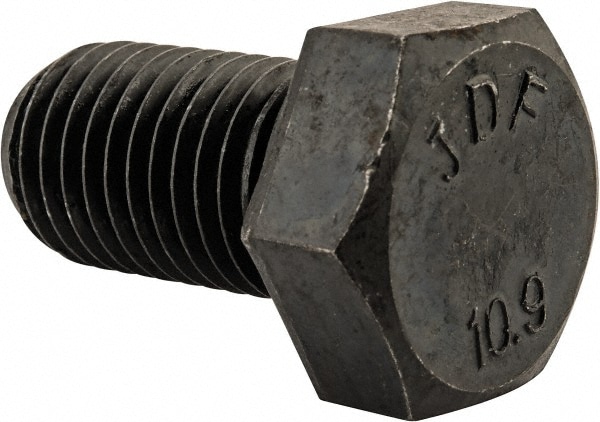 Hex Head Cap Screw: M20 x 2.50 x 35 mm, Grade 10.9 Steel, Uncoated