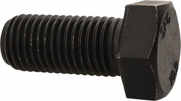 Hex Head Cap Screw: M20 x 2.50 x 45 mm, Grade 10.9 Steel, Uncoated