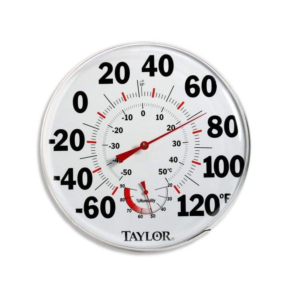 40 to 120°F, Window and Wall Thermometer