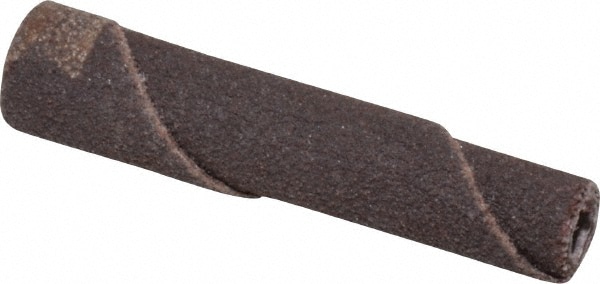 Straight Cartridge Roll: 1" Dia, 80 Grit, Aluminum Oxide