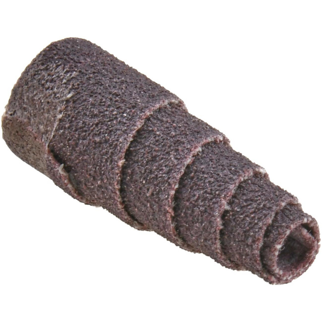 Merit Abrasives Full Taper Cartridge Roll: 3/8" Max Dia, Fine - Aluminum Oxide, 120 Grit | 100-Pack | Part #08834181717