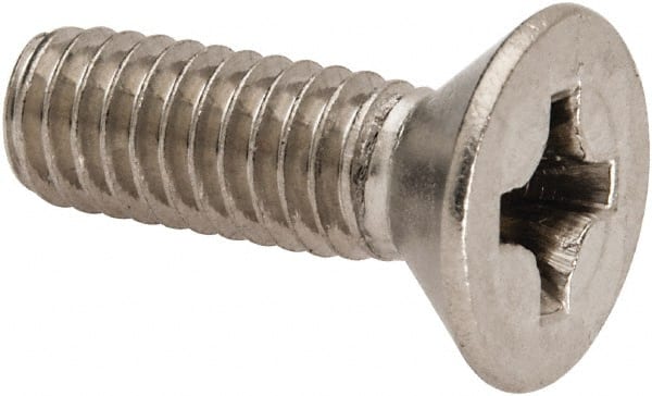 Value Collection W57876PS Machine Screw: 5/16-18 x 1", Flat Head, Phillips 