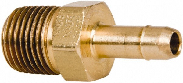 Barbed Tube Male Connector: 1/8" NPTF
