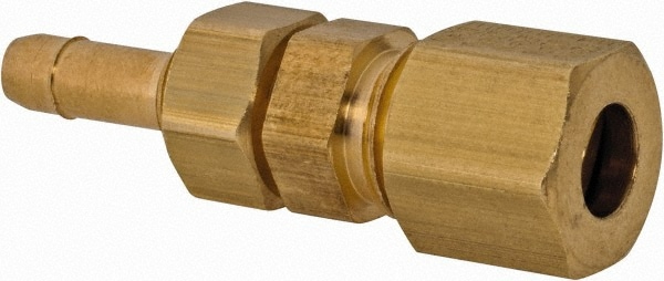 Barbed Tube Bulkhead Compression Connector: