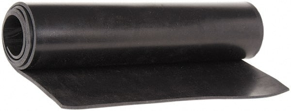 USA Sealing RS-BHS70-240 Sheet Roll: Buna-N Rubber, 3/8" Thick, 36" Wide, Black 