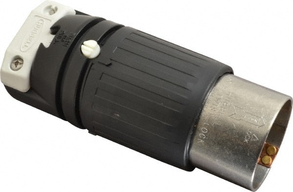 Hubbell Wiring Device-Kellems HBL7765C Locking Inlet: Plug, Industrial, Non-NEMA, Black & White 