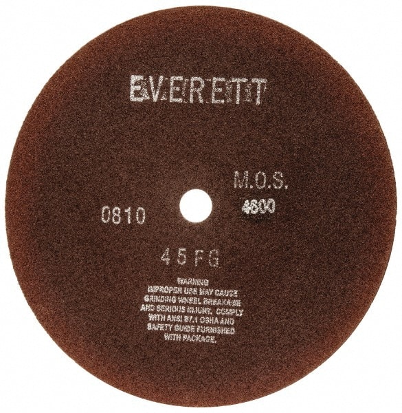 Everett 45FG-12 DRY Cut-Off Wheel: 12" Dia, 1/8" Thick, 1" Hole, Aluminum Oxide 