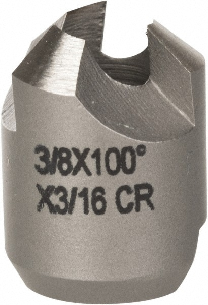 Made in USA 180-3L 3/8" Cutter Head Diam, 3/16" Pilot Hole Diam, High Speed Steel Reverse Countersink Image