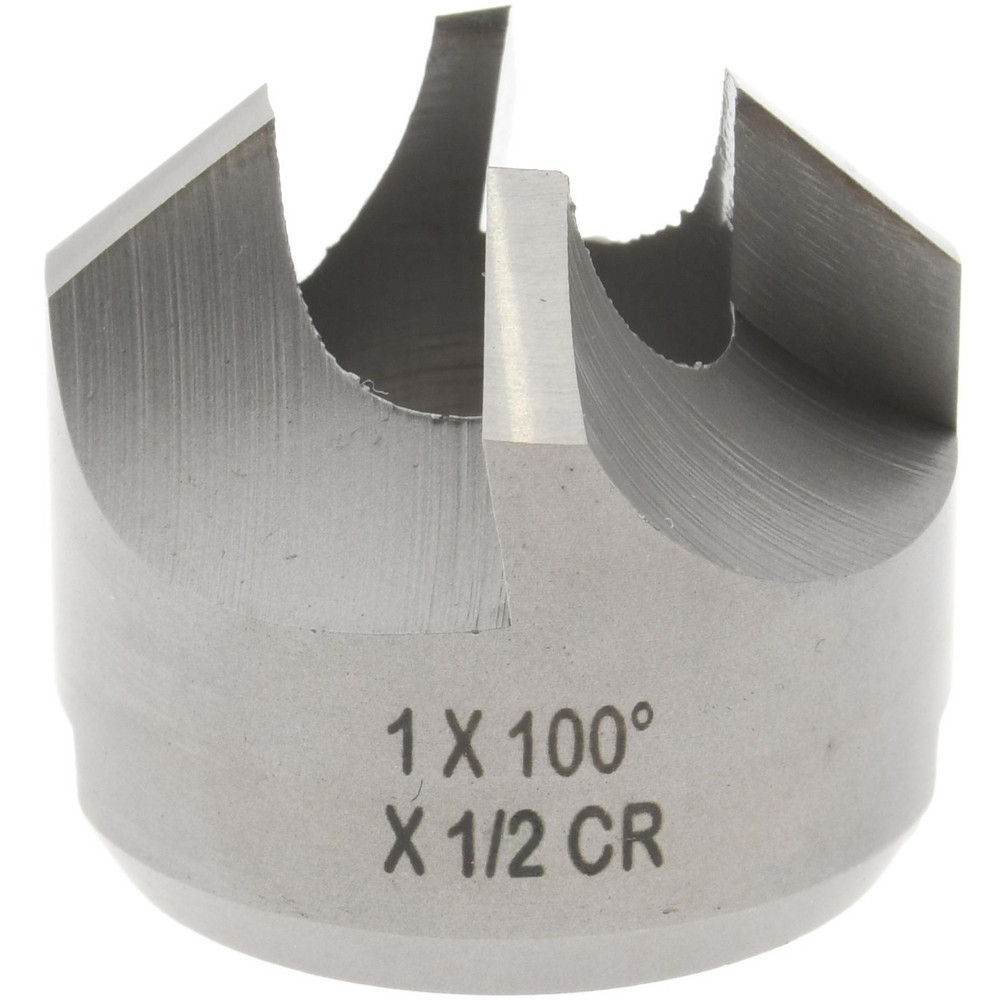 Made in USA 4 Flutes, 1" Cutter Head Diam, 1/2" Pilot Hole Diam, High
