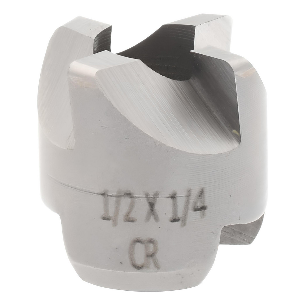 Reverse Counterbore 1/2" Dia, 1/4" Pilot Hole, 4 Flutes, High Speed
