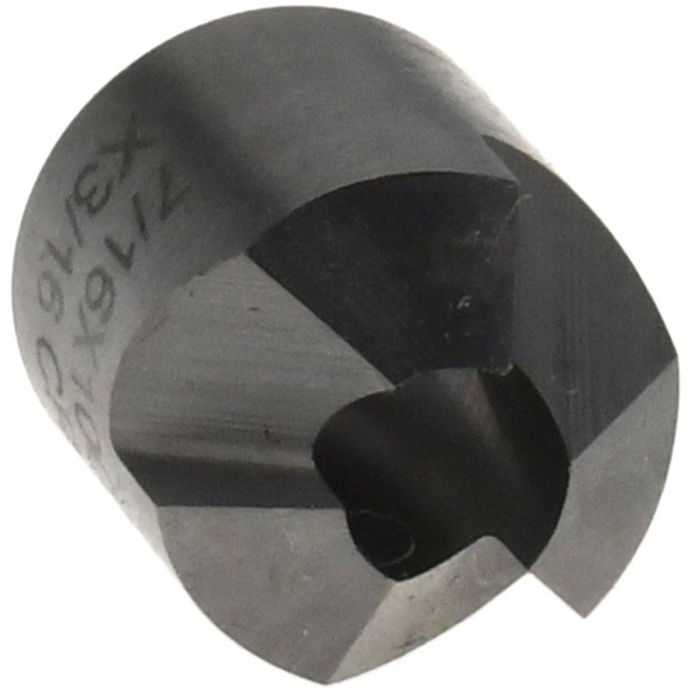 Made in USA 7/16" Cutter Head Diam, 3/16" Pilot Hole Diam, Solid