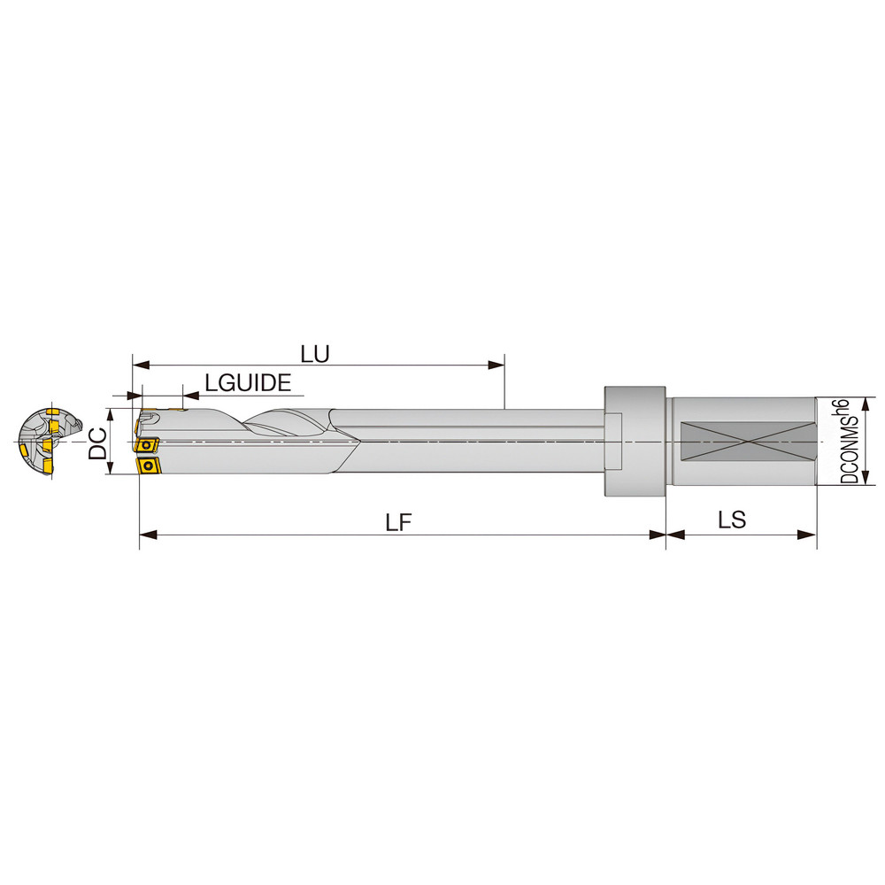 Tungaloy Indexable Insert Drills; Drill Style MCTR; Maximum Drill
